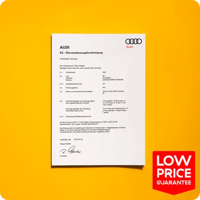 Audi COC Online | Official Certificate of Conformity for Audi