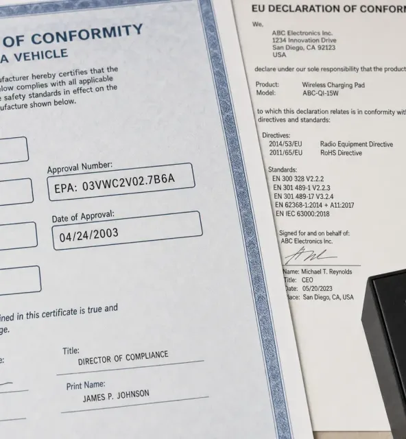 Certificate of Conformity CE Marking vs Vehicle COC