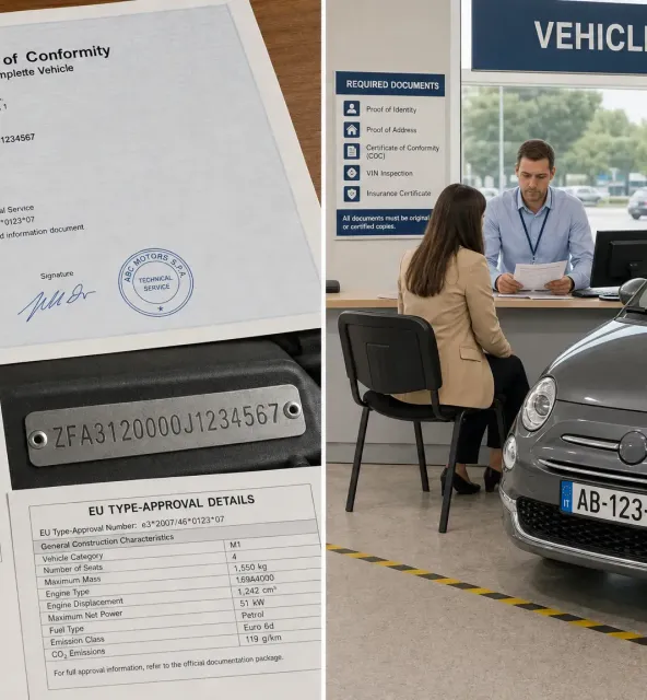 Declaration of Conformity vs COC for Vehicles