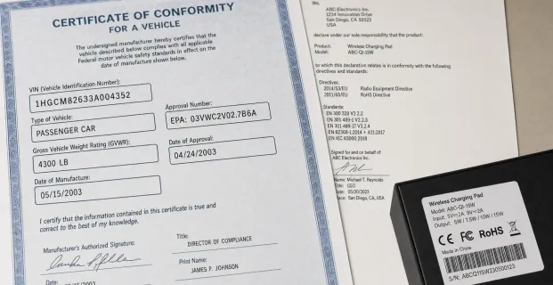 Certificate of Conformity CE Marking vs Vehicle COC